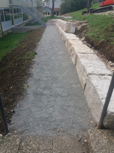 Wegbefestigung und Straßenbauarbeiten